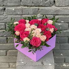 Цветочная композиция из Розы в коробке #REPLACE_PRED# Кардоникской