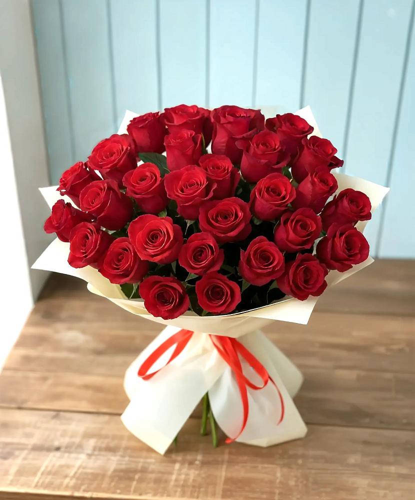 Букет 29 Красных роз в Кардоникской