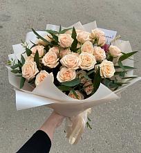 Букет Кремовые розы Латте в Кардоникской