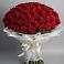 Букет 101 Красная роза Блэк Мэджик в Кардоникской