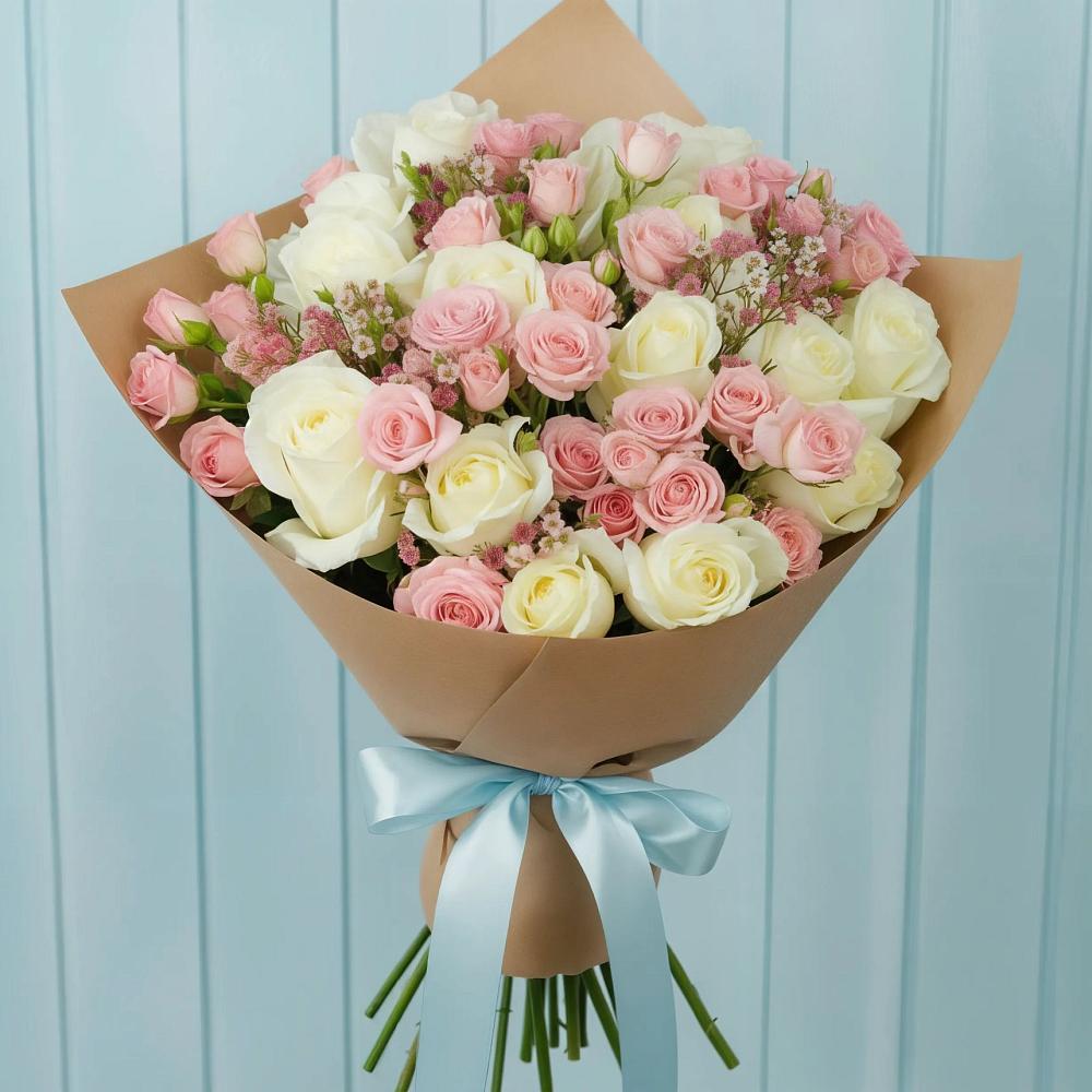 Букет цветов из: Розы в Кардоникской