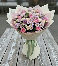 Букет цветов из:  Розы и Хризантемы в Кардоникской