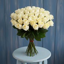 Букет 51 Белая роза Эдлесс Лав #REPLACE_PRED# Кардоникской