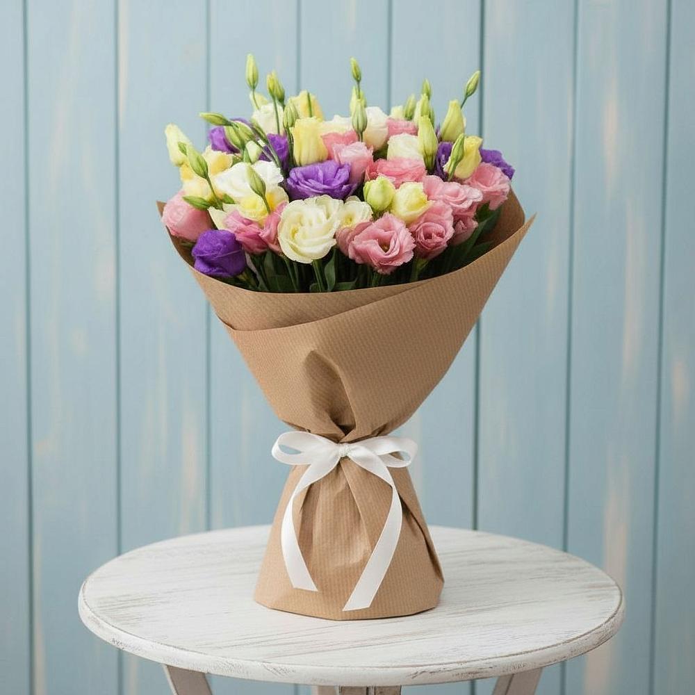 Букет цветов из: Лизиантусы в Кардоникской