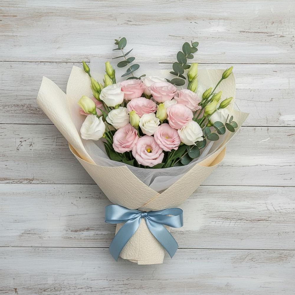 Букет цветов из: Лизиантусы в Кардоникской